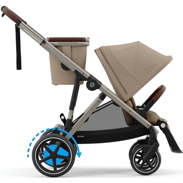Фото - Коляска прогулочная Cybex eGazelle S TPE Almond Beige (524000547)